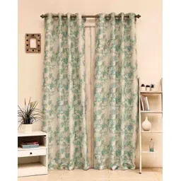 ariana Set of 2 Leaf Print Window Curtains-picture-33