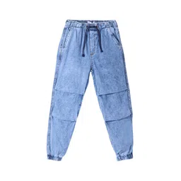 ARIAS By LARA DUTTA Boys Cotton Denim Joggers-picture-53