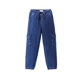 ARIAS By LARA DUTTA Boys Denim High-Rise Cargo Jeans-picture-22