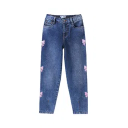 ARIAS By LARA DUTTA Girls Embroidered Light Fade Stretchable Jeans-picture-25