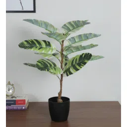 arick decor 2.4Ft Artificial Banana Plants With Black Pot-picture-27