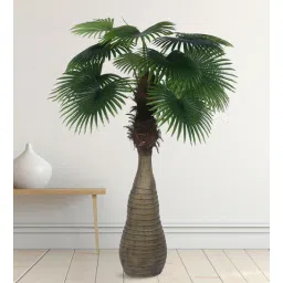 Arick Decor 70 Inch Artificial Real Touch Fan Palm Tree With Bottle Plants-picture-32