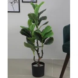 arick decor Artificial Fiddle Leaf Fig Plant with Basic Pot-picture-32