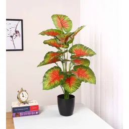 arick decor Artificial PVC Silk Calatheas Plant with Pot-picture-32