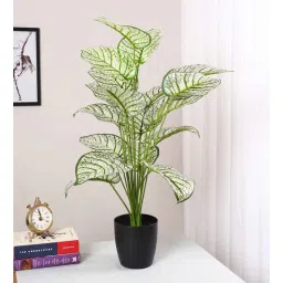 arick decor Artificial PVC Silk Dieffenbachia Plant with Pot-picture-16