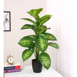 arick decor Artificial PVC Silk Dieffenbachia Plant with Pot-picture-18