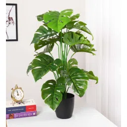 arick decor Artificial PVC Silk Monstera Plant with Pot-picture-11