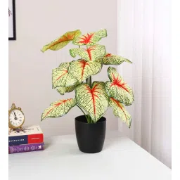 arick decor Artificial PVC Silk Plant with Big Leaves-picture-14