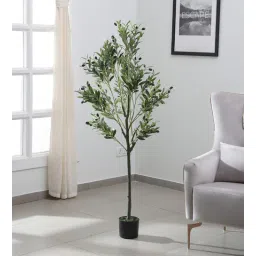 arick decor Fiddle-Leaf Fig Green Plastic Artificial Plant-picture-34