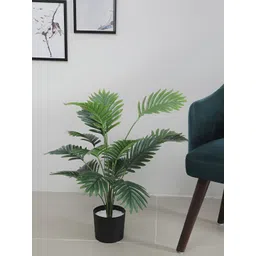 ARICK DECOR Green 1 Pieces Palm Artificial Plant With Pot-picture-28