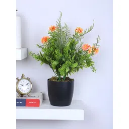 ARICK DECOR Orange 1 Pieces Daisy Artificial Plant With Pot-picture-23
