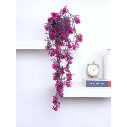 ARICK DECOR Purple 1 Pieces Hanging Artificial Plant With Pot-picture-36