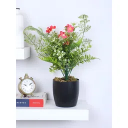 ARICK DECOR Red 1 Pieces Daisy Artificial Plant With Pot-picture-26
