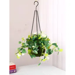 ARICK DECOR White Hanging Artificial Flower With Pot-picture-17
