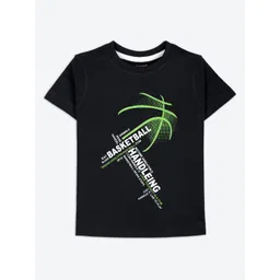 ariel Boys Pack of 2 Typography Printed Round Neck Pure Cotton T-shirts-picture-24