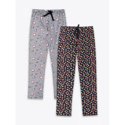 ariel Girls Pack Of 2 Printed Lounge Pants-picture-12