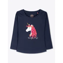 ariel Girls Pack of 3 Graphic Printed Round Neck Cotton T-shirts-picture-32