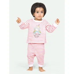 ariel Infant Kids Printed Pure Cotton T-shirt with Pyjamas-picture-41