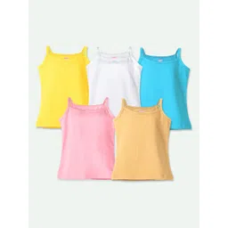 ariel Kids Girls Pack Of 5 Camisoles-picture-51