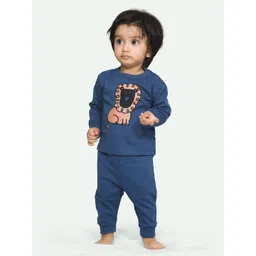 ariel Kids Pack Of 2 Self Design Pure Cotton Sweatshirt With Joggers-picture-24