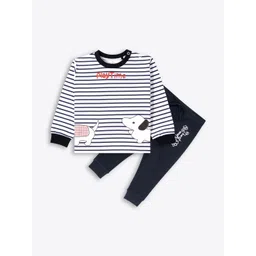 ariel Kids Printed Long Sleeves Pure Cotton T-shirt With Joggers-picture-11
