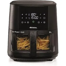 Ariete 4630 Air Fryer | 9L Multifunction Air Fryer with 1500W | 80% Less Oil Usage | Rapid Heating | Transparent Bucket | 2.5kg Cooking Capacity with Temprature up to 200°C, 8 Programs, Black-picture-24