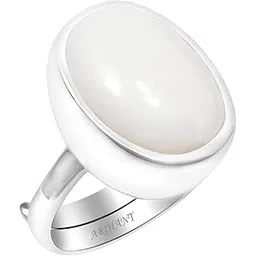 arihant gems & jewels Arihant Gems and Jewels® 6.25 Ratti White Opal with 925 Silver Adjustable Ring | Natural, Certified & Unisex Design for Men & Women-picture-43
