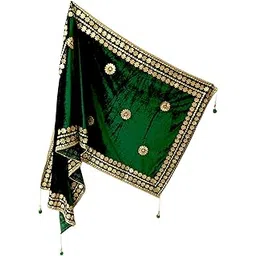 aripan Velvet Heavy Border Embroidered Fancy Gotapatti Ethnic ceremony pooja Dulhan Dupatta Full Length 2.30m Width 75cm Chunni For Women and Girls-picture-31