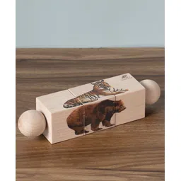 Ariro Wooden Rotating Mammals Puzzle - Multicolour-picture-16