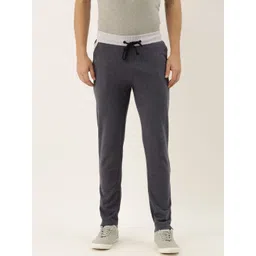 ARISE Men Grey Melange  Solid Straight Fit Regular Track Pants-picture-21