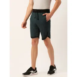ARISE Men Teal Green Solid Shorts-picture-14