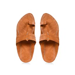 Aristitch Men Brown & Black Thong Flip-Flops-picture-22