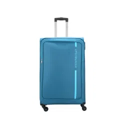 Aristocrat Dasher Blue Solid Soft Large Trolley Bag - 33 cm-picture-35