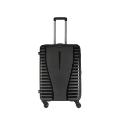 Aristocrat Quest Jet Black Textured Hard Medium Trolley Bag - 47 cm-picture-12