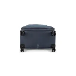 Aristocrat Saphire Plus Blue Solid Soft Medium Trolley Bag - 32 cm image 4