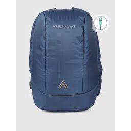 Aristocrat Unisex Blue Backpack with USB Charging Port-picture-30