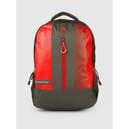 Aristocrat Unisex Grey & Red Colourblocked Backpack-picture-15