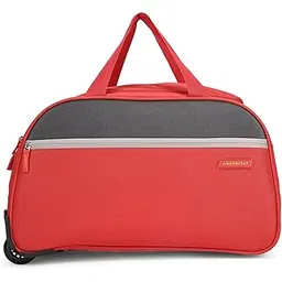 Enigma 52 Cm Polyester Softsided Cabin Size 2 Wheels Duffle Trolley - Red-image-25