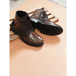 ARIWA Men Casual Block-Heeled Regular Boots-picture-41