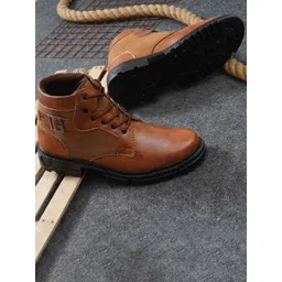 ARIWA Men Textured Casual Regular Boots-picture-13