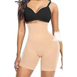 arkiva Women's Cotton Blend Free Size 4 in 1 Tummy Back Thighs HIPS - Efffective Seamless Shapewear with Anti Rolling Strip Control Tucker - AKVA_001-picture-11