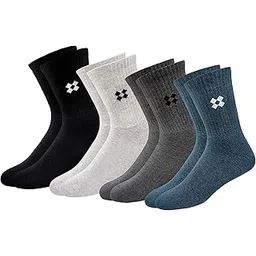 arkyle Woolen Winter Socks for Men Thick Terry Towel Cushion Socks, Free Size, Pack of 4-picture-16