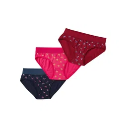 arLa APPAREL Pack Of 3 Printed Pure Cotton Hipster Briefs AI_Print Tummytak-picture-36