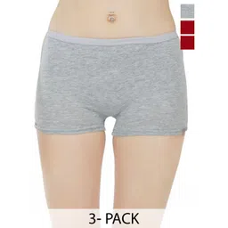 arLa APPAREL Pack Of 3 Seamless Pure Cotton Boy Shorts-picture-19