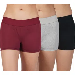 arla apparel Pack of 3 Women Boy Short Multicolor Panty-picture-16