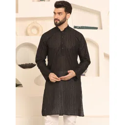 Armaan Ethnic Thread Work Mandarin Collar Long Sleeves Straight Kurta-picture-34