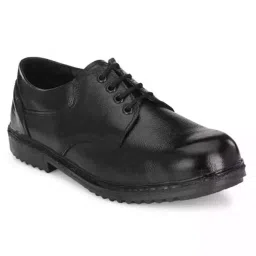 Armaduro Steel Toe Safety Shoes Low Ankle PVC Sole Black Full Grain Leather Size UK 8, AD1012-picture-31