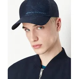 armani exchange Men Baseball Cap with Eagle Logo-picture-14