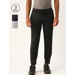 ARMISTO Men Pack Of 3 Solid Straight-Fit Track Pants-picture-24