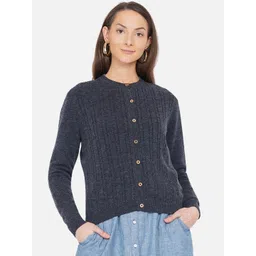 ARMISTO Women Blue Woolen Cardigan-picture-20